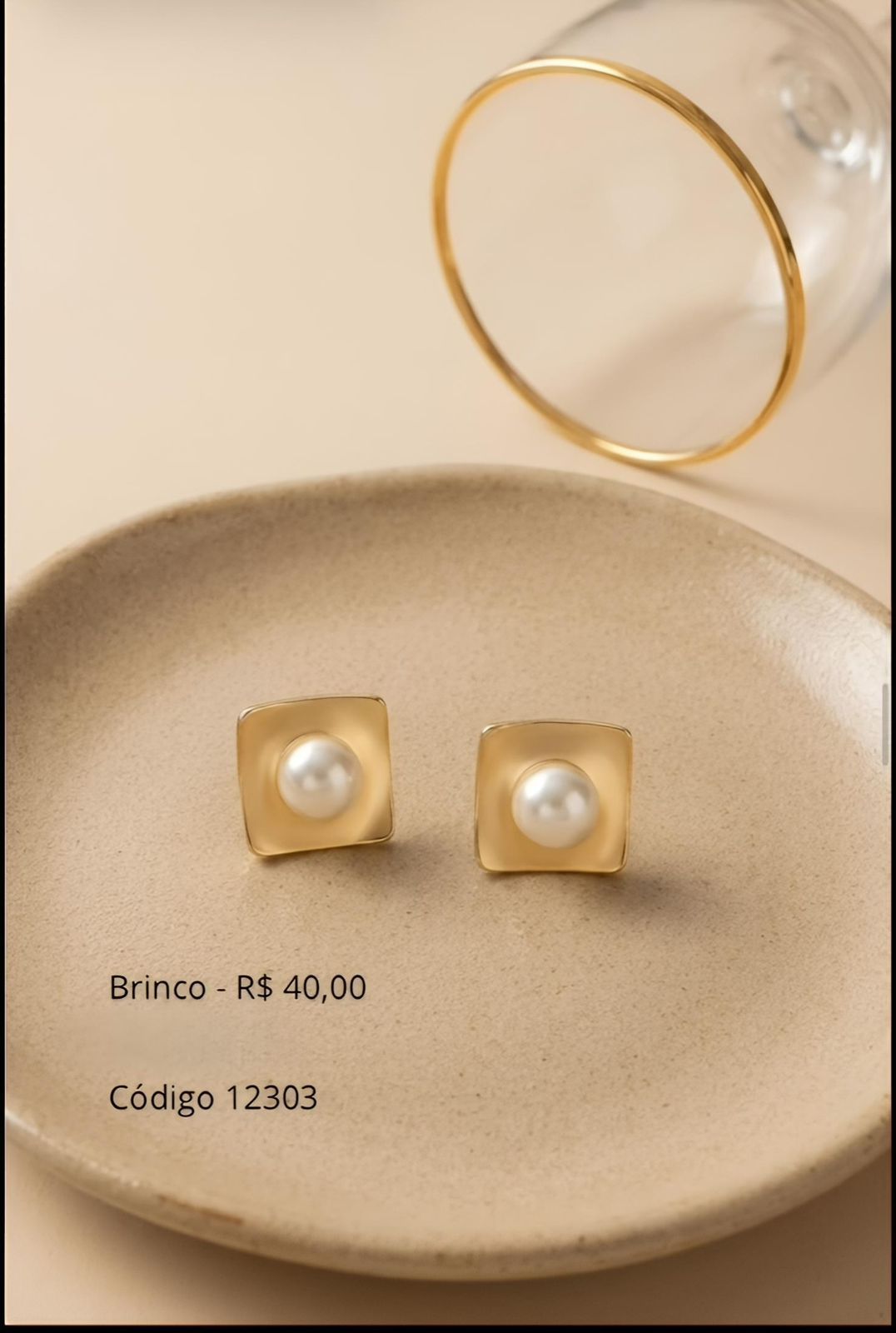 Brinco Pérola Requinte